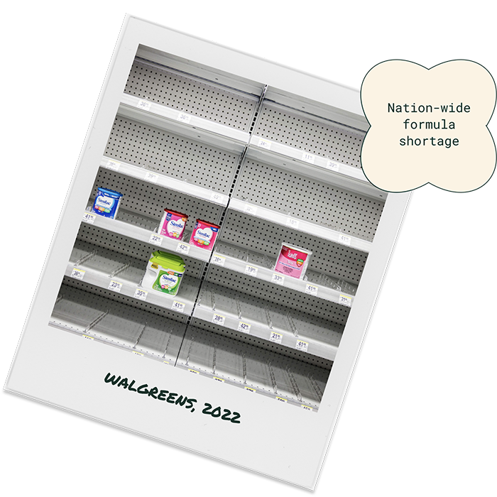sparse walgreens shelves