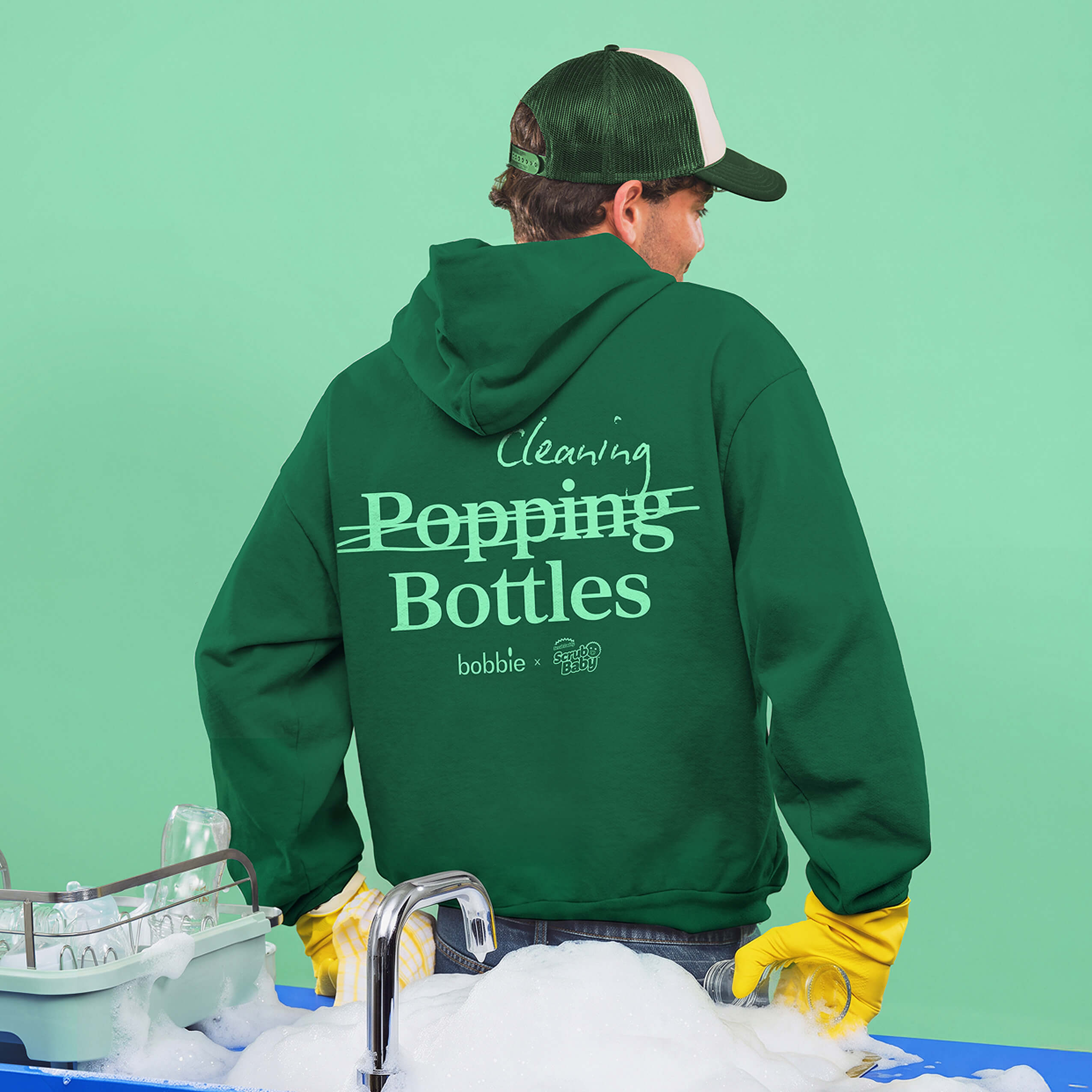 Cleaning Bottles Adult Hoodie