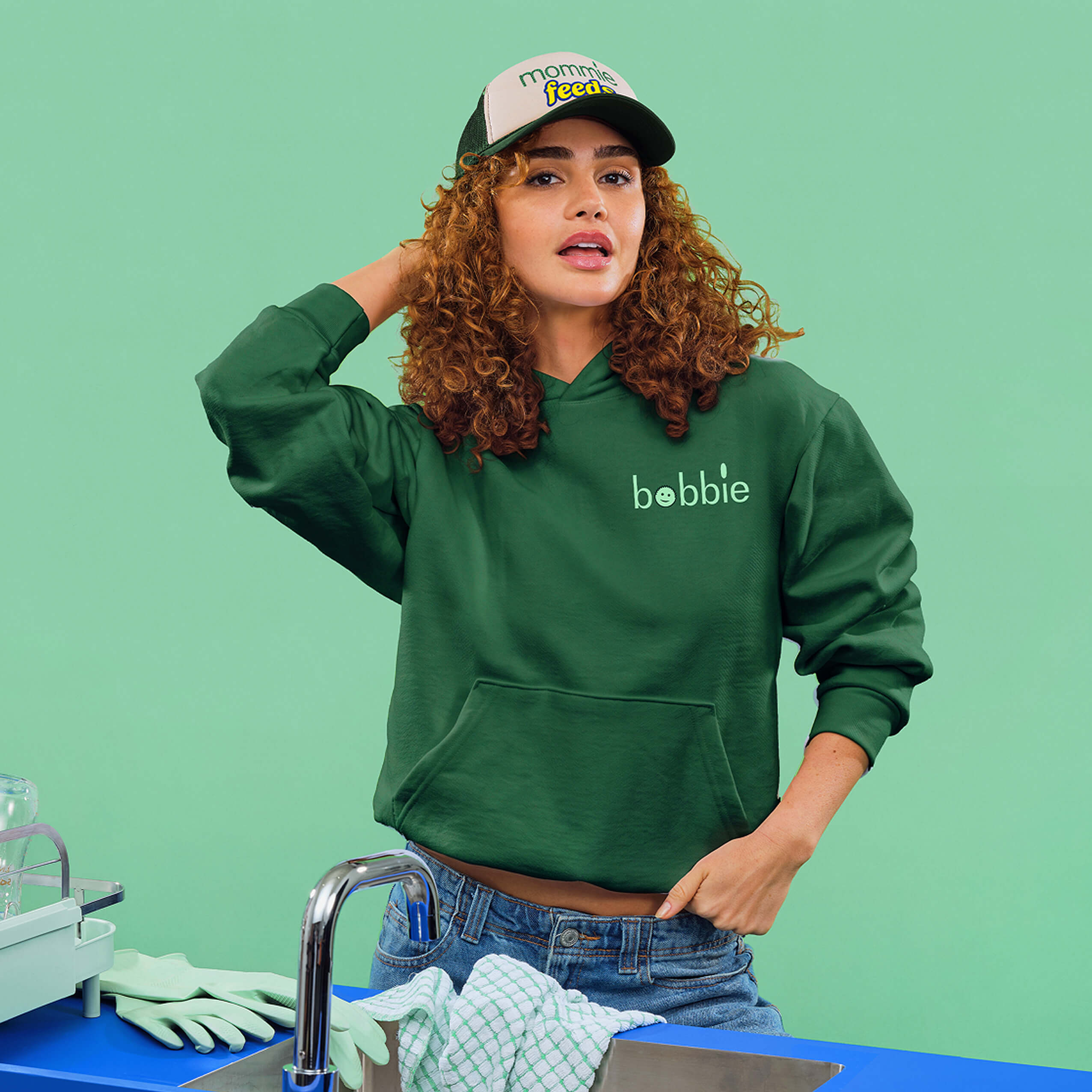 Cleaning Bottles Adult Hoodie