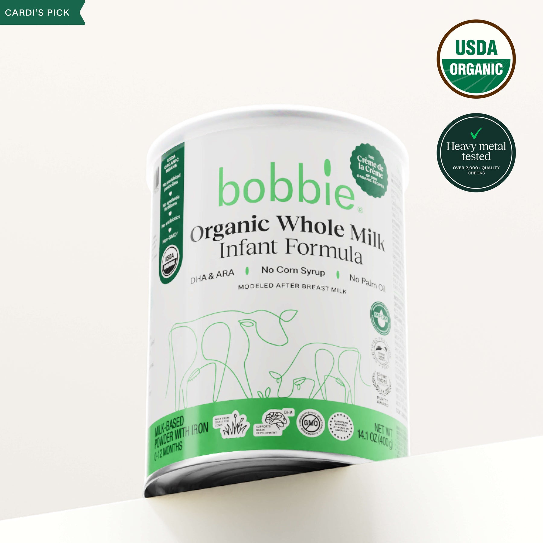 Organic Whole Milk Baby Formula – Bobbie