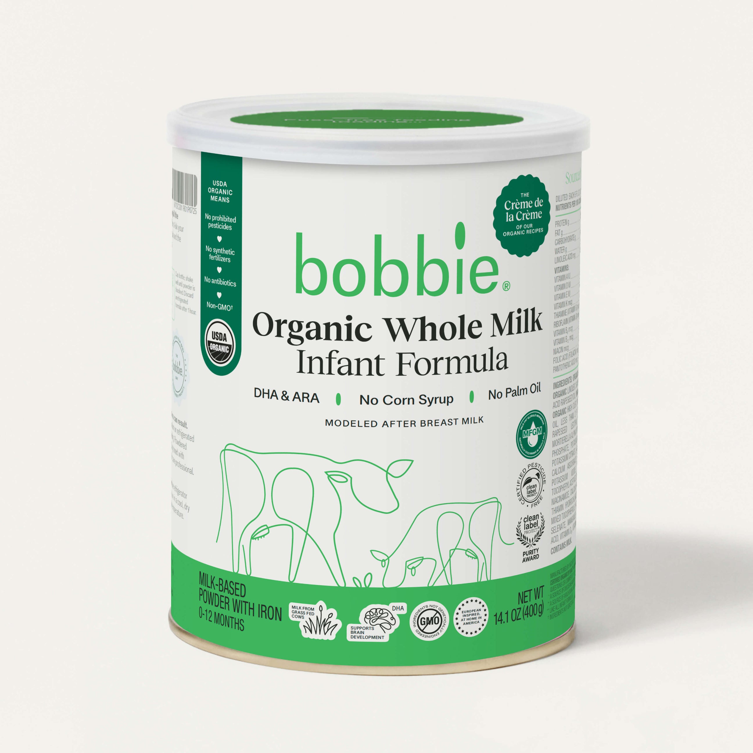 Organic Whole Milk Baby Formula – Bobbie