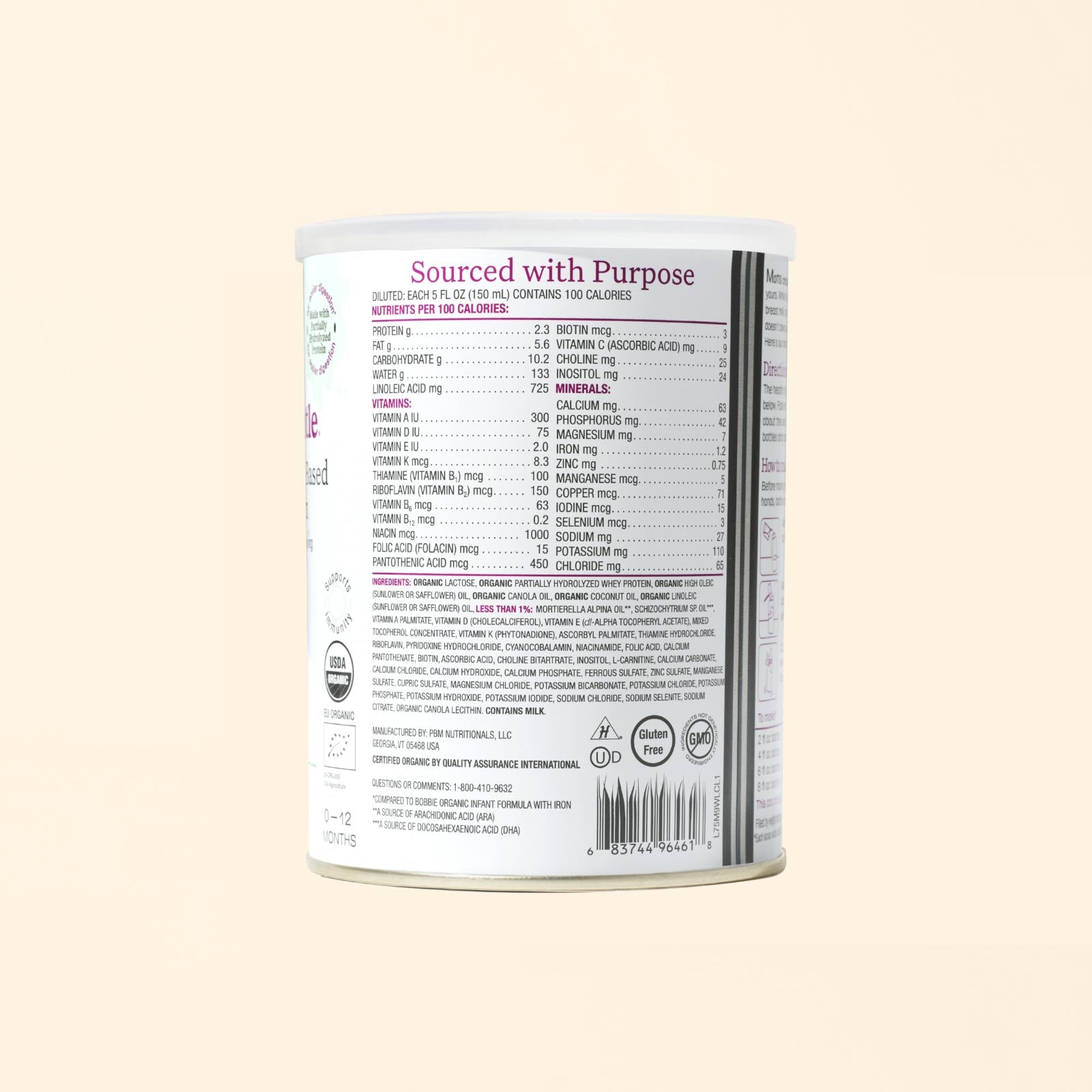 Organic Gentle® Infant Formula PEDS/HCP - 10 Pack