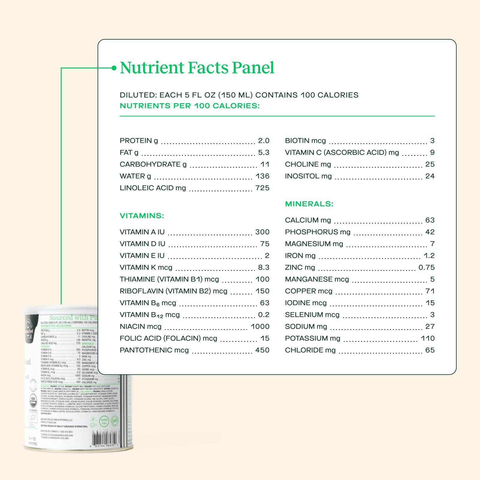 Organic Infant Formula PEDS/HCP - 10 Pack