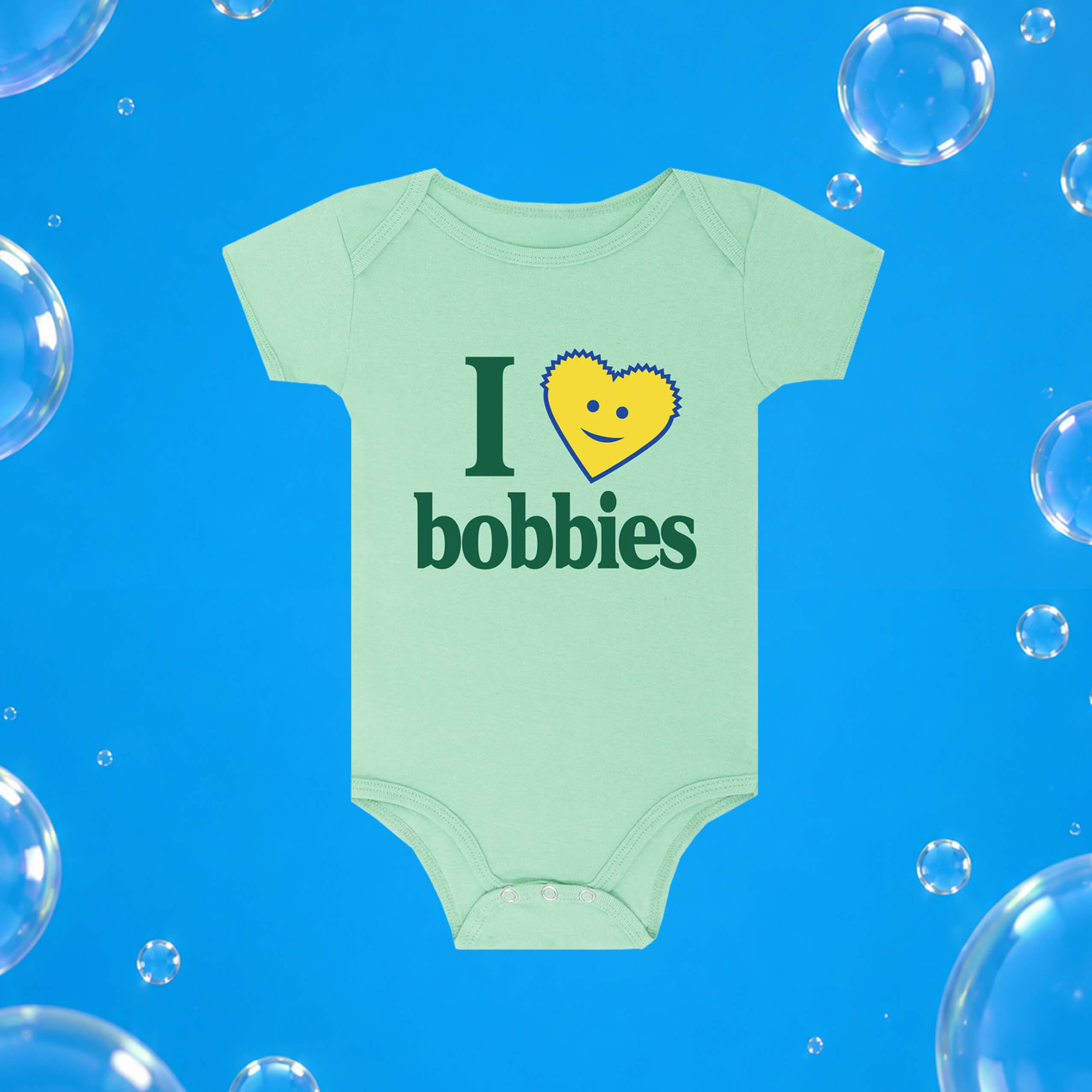I Heart Bobbies Baby Onesie