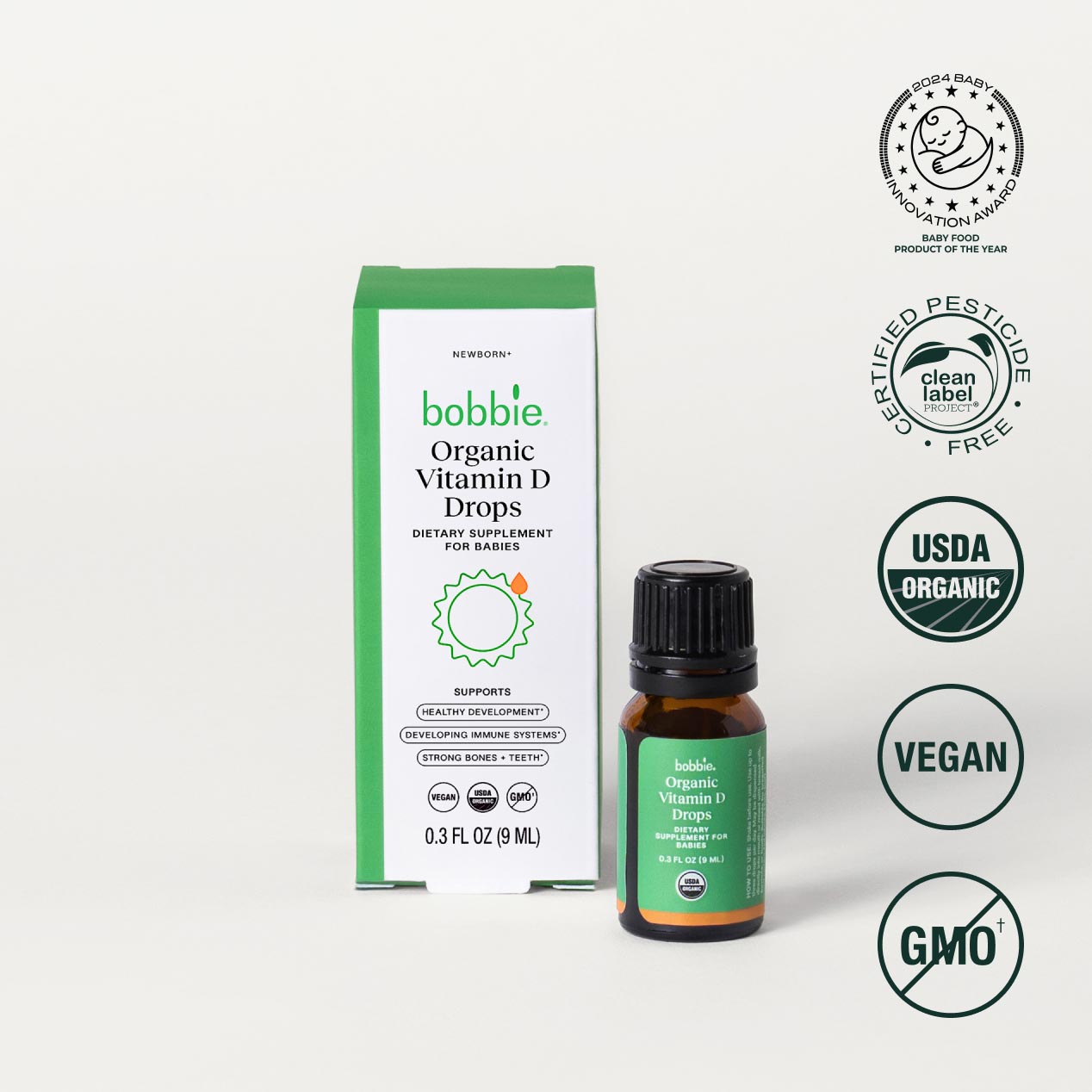 Bobbie Organic Vitamin D Drops