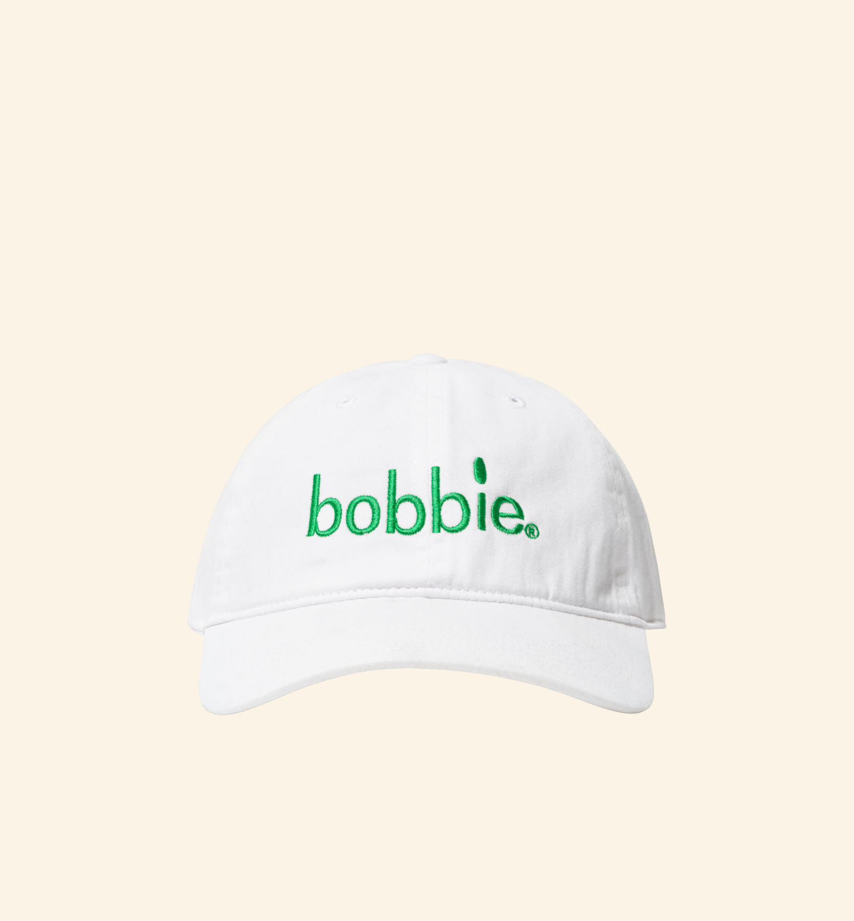 Adult Bobbie Baseball Cap, White