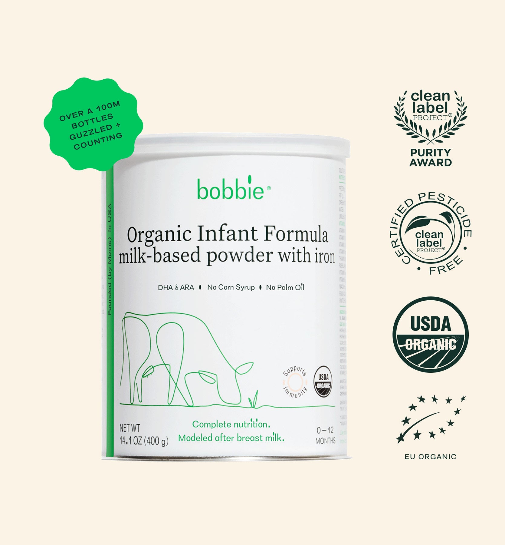 Bobbie Organic Infant Formula - ($24 per can)